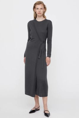 Knitted Merino Wrap Dress from Toteme