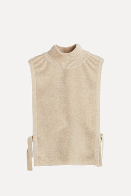 Cashmere-Blend Turtleneck Sweater Vest from H&M
