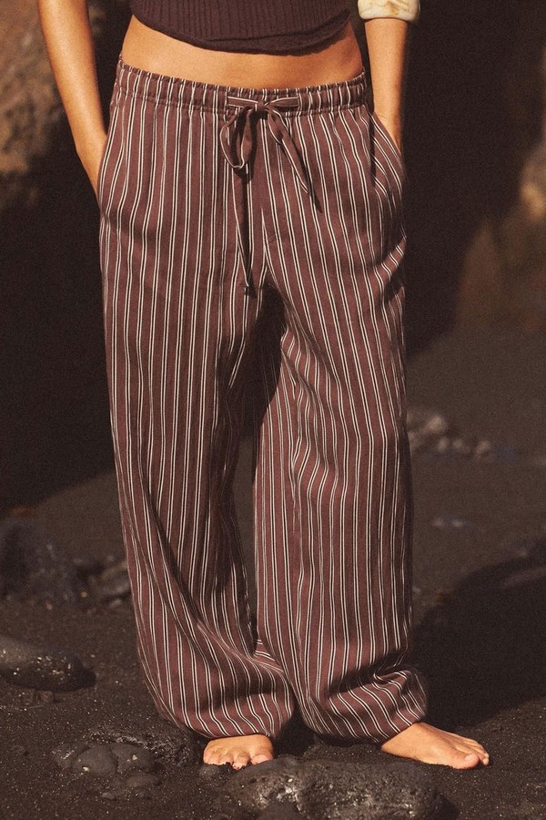 Straight Trousers With Drawstring from Zara