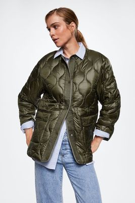 Oversize Quilted Coat, £59.99 | Mango