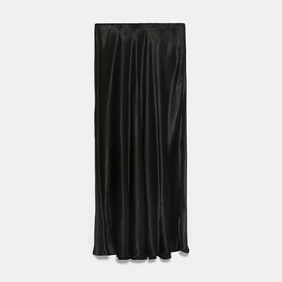 Satin Finish Skirt from Zara