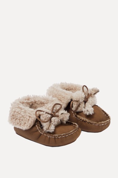 Baby Boule Shearling Shoes from Bonpoint