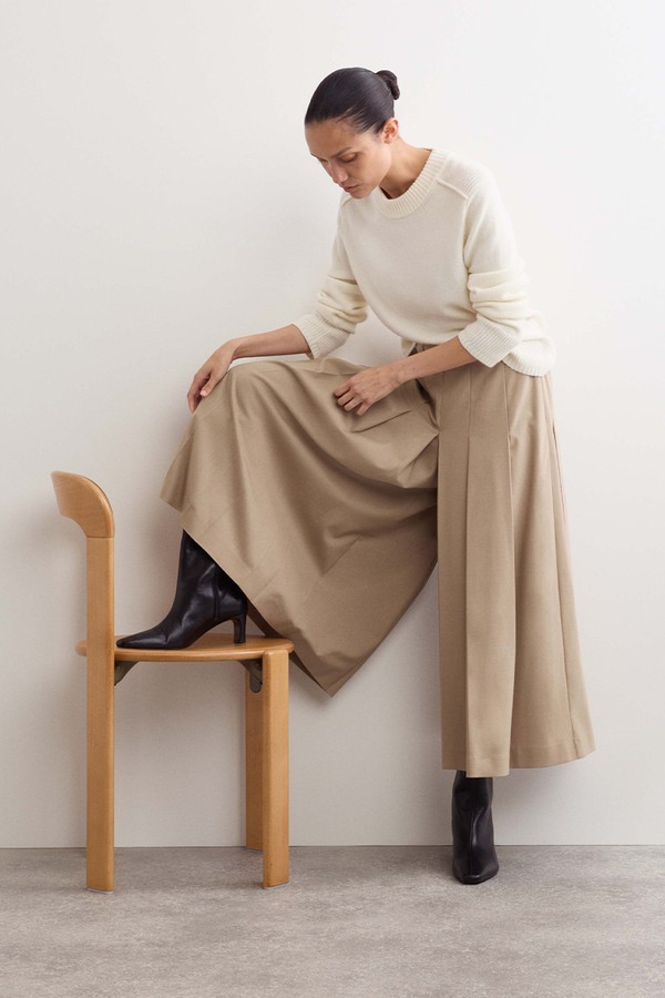 Pleated Culottes With Wool from JAEGER