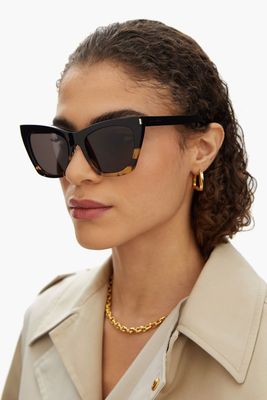 Kate Cat-Eye Tortoiseshell-Acetate Sunglasses from Saint Laurent