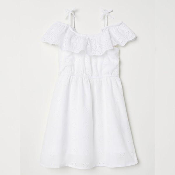 Dress With Broderie Anglaise from H&M