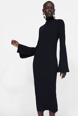 Long Ribbed Dress from Zara