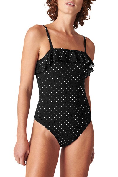 Spot Swimsuit, Black/White from Whistles