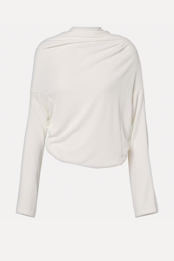 Croisière Draped Open-Back Crêpe Jersey Top from Jacquemus