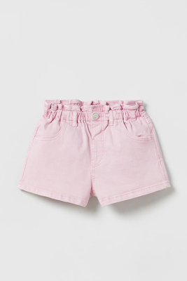 Paperbag Twill Bermuda Shorts