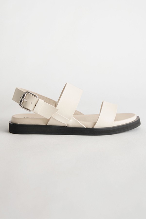 Diagonal Slingback Leather Sandals from & Other Stories