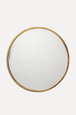 Newport Round Mirror In Antique Gold from Perch & Parrow