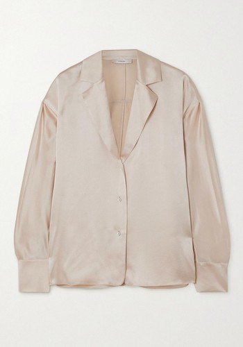 Silk-Satin Blouse from Vince