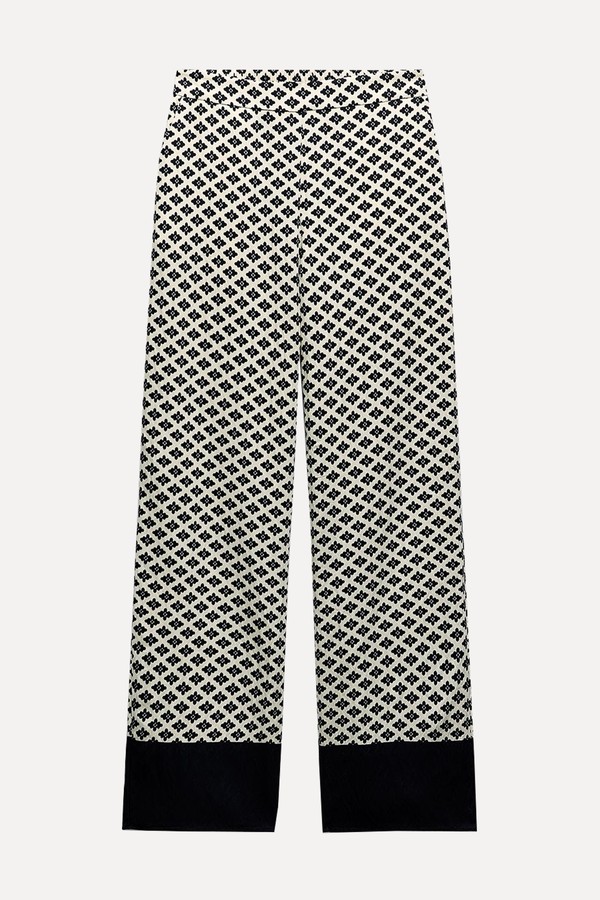 Floral Print Trousers from Zara