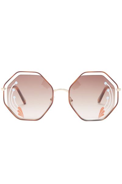 Poppy Hexagon Sunglasses from Chloé