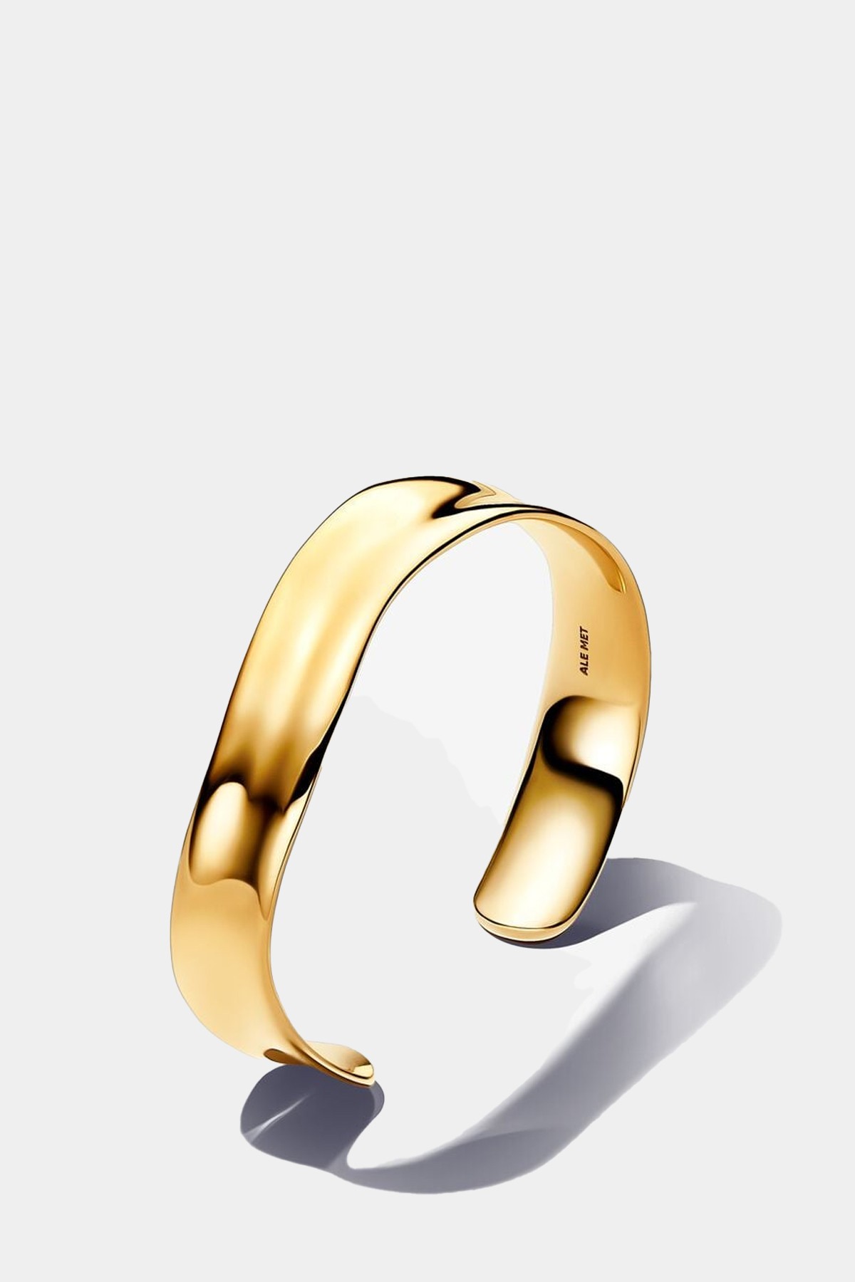 Organically Shaped Broad Open Bangle