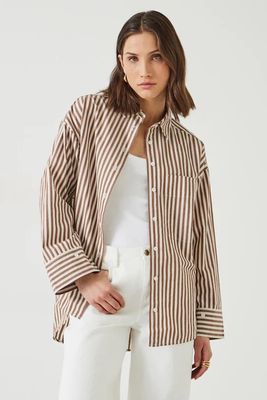 Indy Oversized Stripe Shirt from Hush
