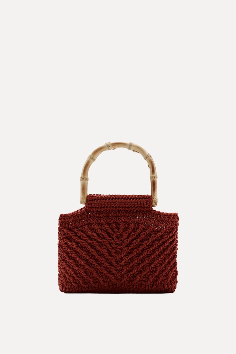 Bamboo Handle Bag from Mango
