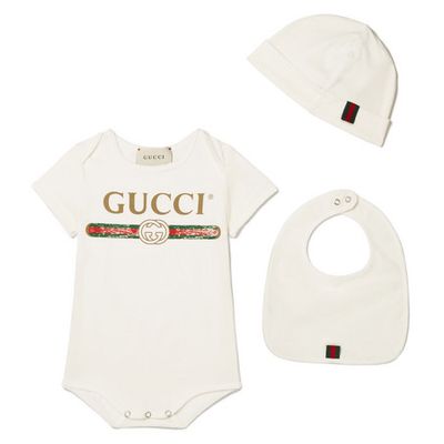 Babygorw, Hat and Bib Set from Gucci Kids