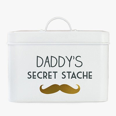 Personalised Stache Storage Tin from Jonny’s Sister