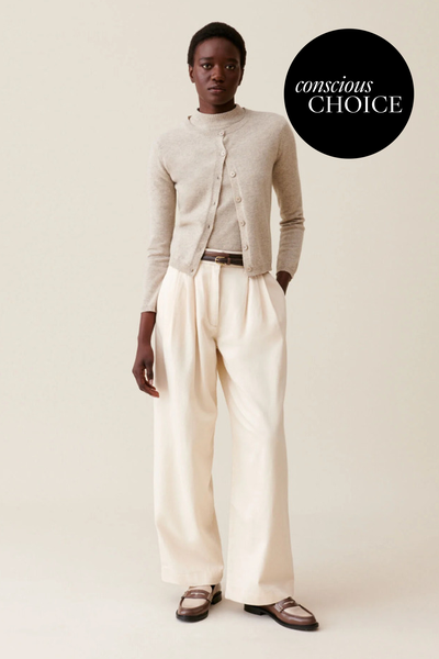 Wide Pleated Denim Trousers from Claudie Pierlot