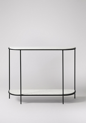 Sienna Marble Steel Frame Console Table