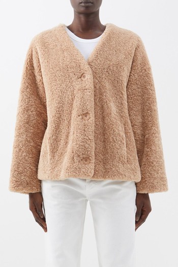 Rosie Cropped Faux-Shearling Jacket from Stand Studio