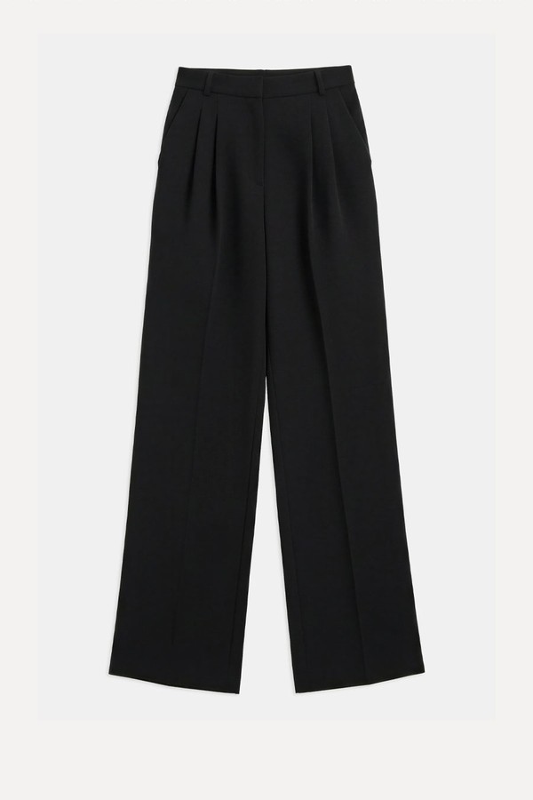 Effortless Pleated Wide Leg Trousers from because of alice