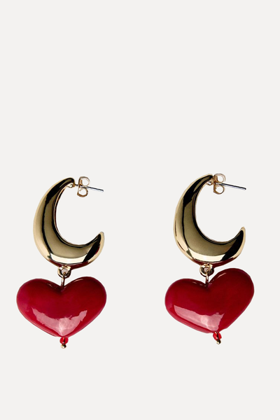 Heart Hoop Earrings