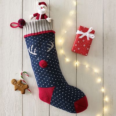 Jingles Knitted Christmas Stocking