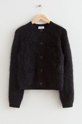 Relaxed Fluffy Knit Cardigan from & Other Stories
