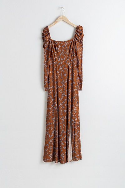Ruched Floral Maxi Dress from & Other Stories