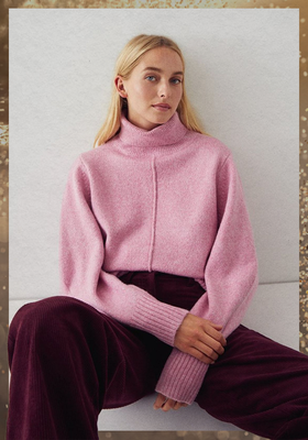 Cosy Roll Neck Knit Jumper from Warehouse