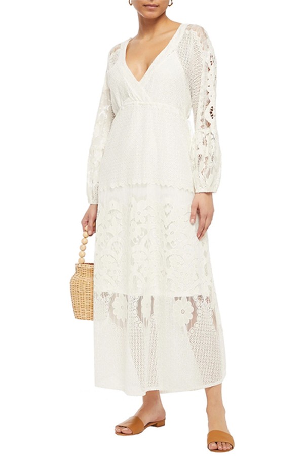 Melissa Cotton-Blend Lace Maxi Dress from Melissa Odabash