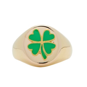 Clover Signet Ring