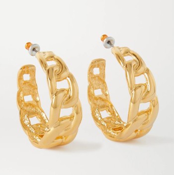 Gold-Tone Hoop Earrings