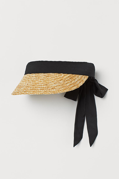 Straw Sun Visor from H&M