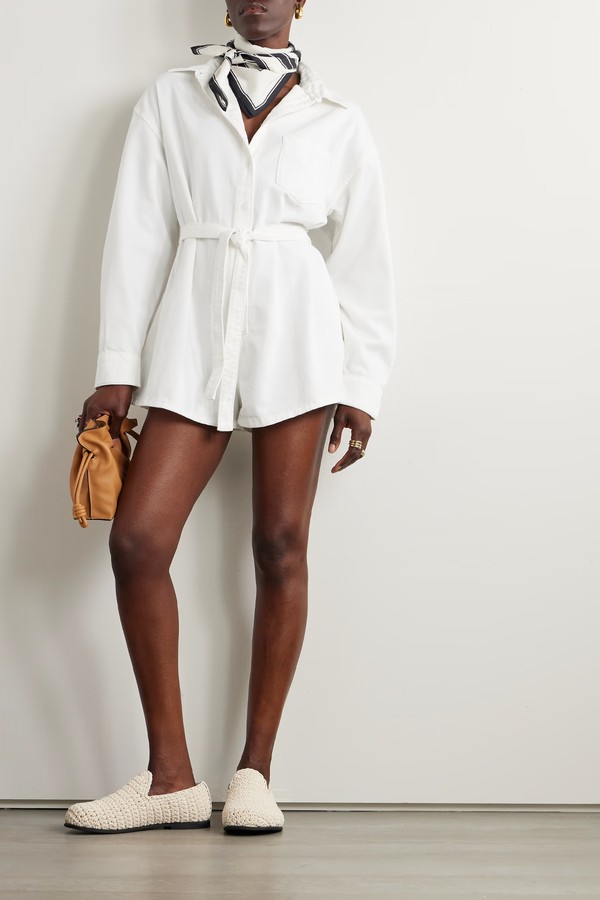 Wren Belted Denim Playsuit