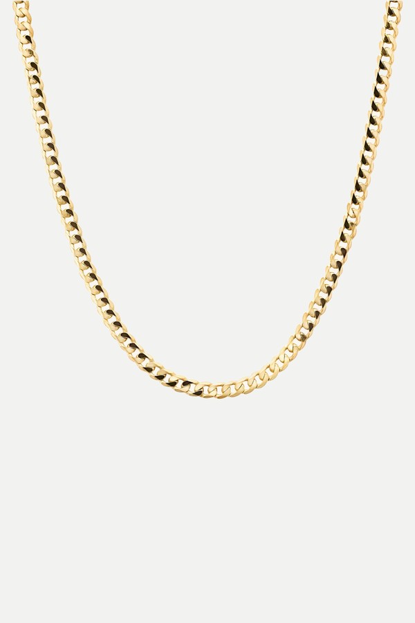 Flat Curb Chain Necklace