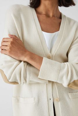 Boxy Soft Wool Cashmere Blend Cardigan from Theory