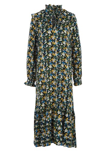 Ditsy Print Midi Dress