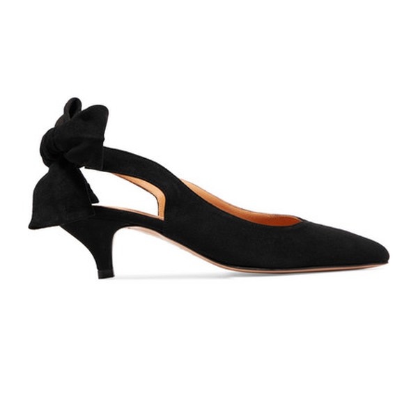 Sabine Suede Slingback Pumps from Ganni