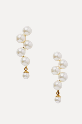 Marcella Gold-Plated Faux Pearl Earrings from Jennifer Behr