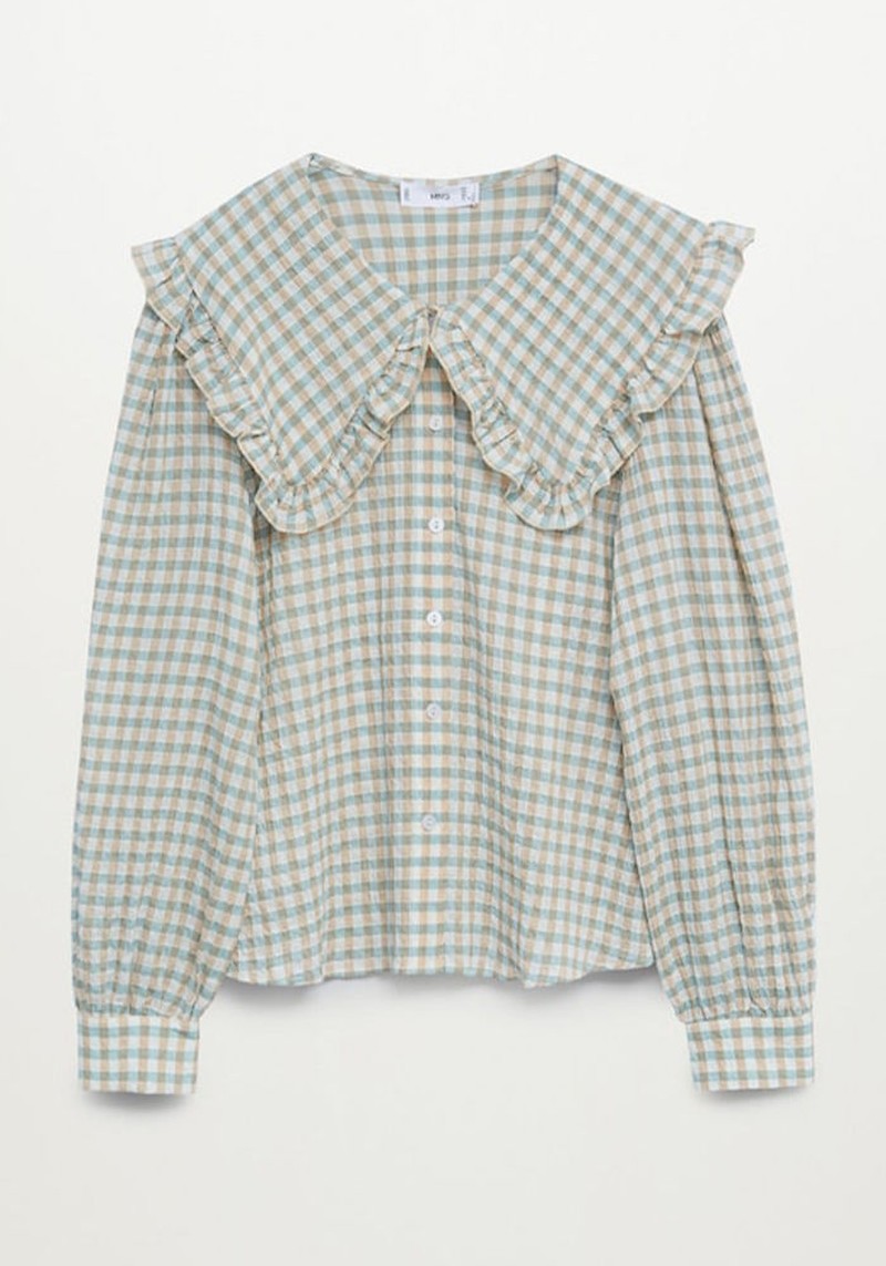 Babydoll Collar Cotton Shirt from Mango