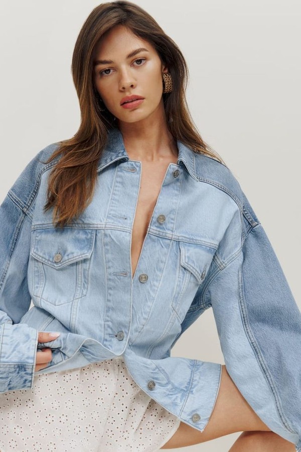 Brooks Oversized Denim Jacket  from Reformation