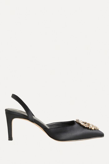 Embellished Slingback Heels from Boden