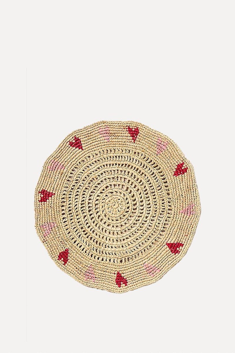 Handwoven Heart Placemat from Anthropologie