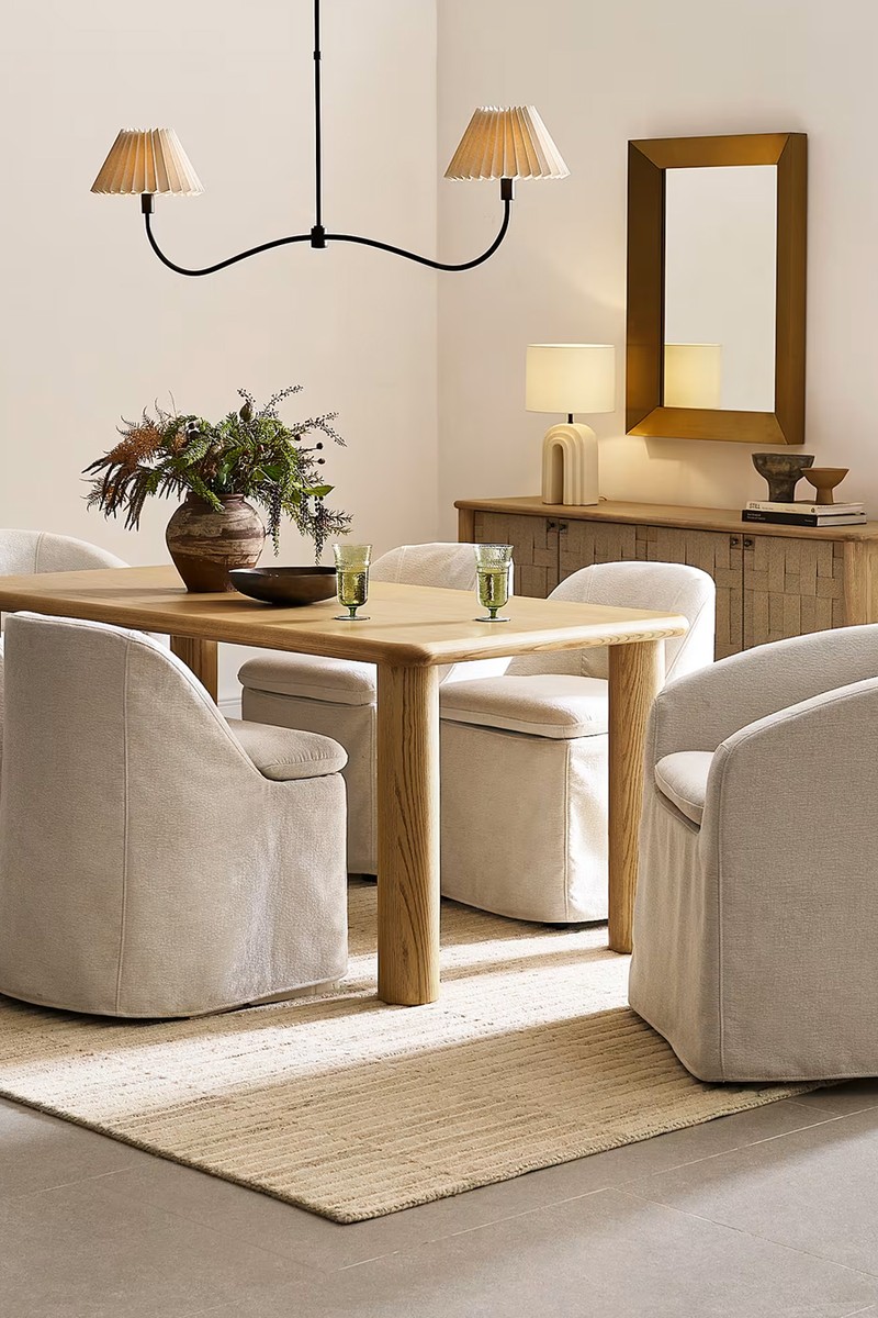 Callie Slipcover Dining Arm Chair from Castlery