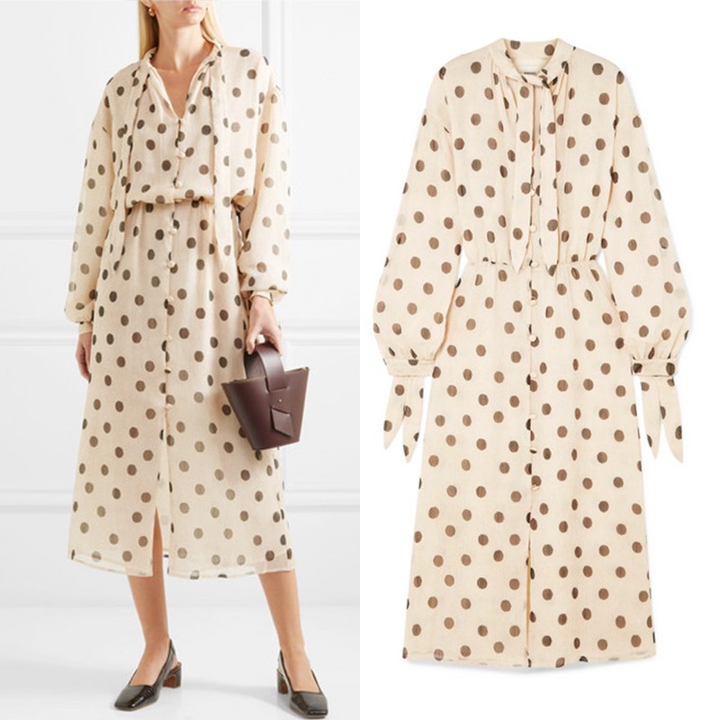 Polka Dot Midi Dress from Nanushka