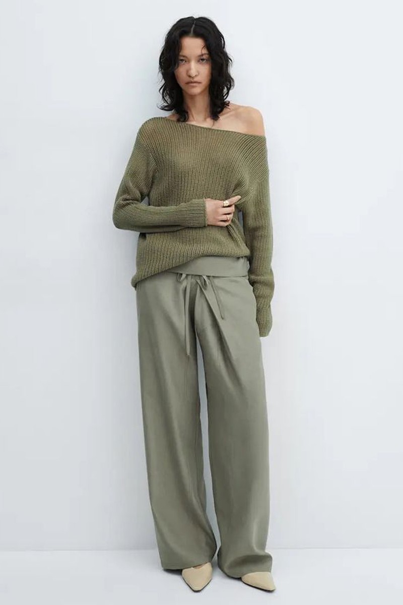 Boat Neck Knitted Jumper from Mango