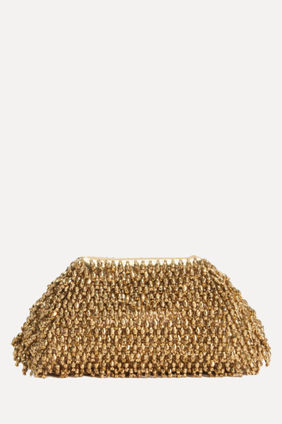 Gold Crystal Clutch from Self-Portrait